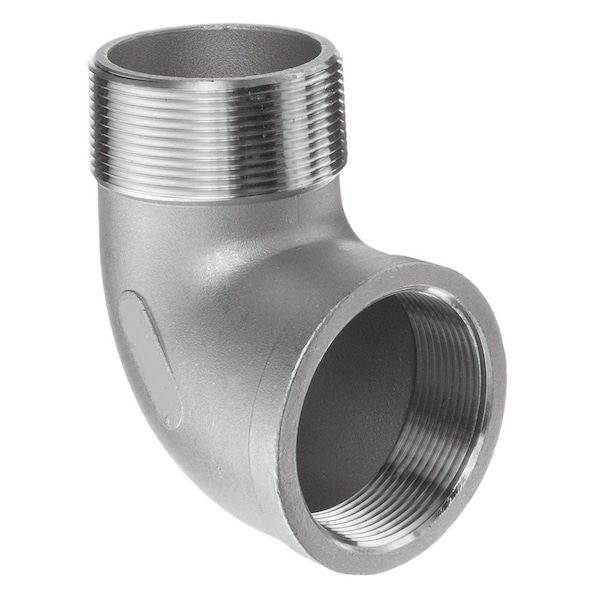 Thrifco Plumbing 1/4 90 Stainless Steel St Elbow, Packaged 9017039 - main